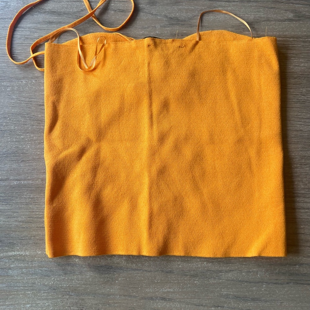 Zara woman’s orange cut out crop top - Picture 11 of 12